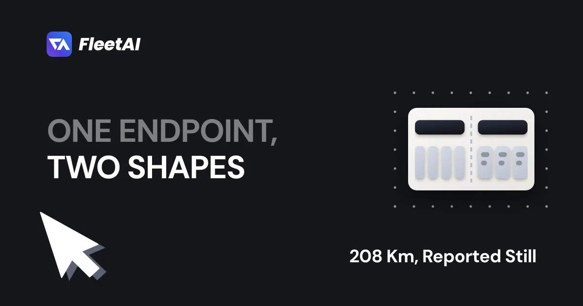Cover: “One endpoint, two shapes” — four plain columns beside three that each hold a pair